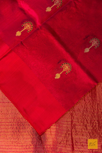 Ashwitha- Pink Chanderi Pure Silk Handwoven Saree