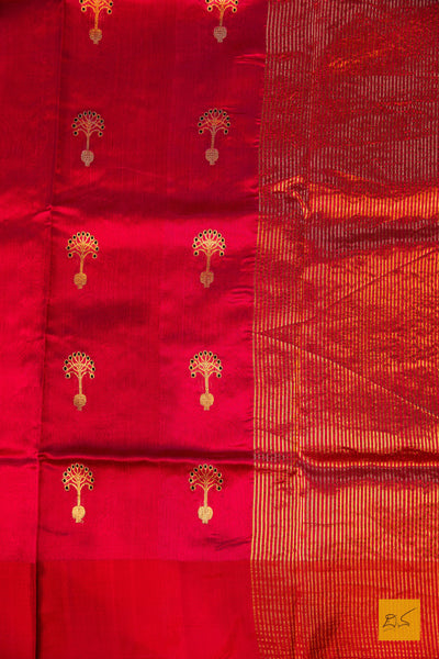 Ashwitha- Pink Chanderi Pure Silk Handwoven Saree