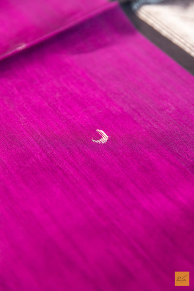 Latha- Pink Maheshwari Silk Cotton Handwoven Saree