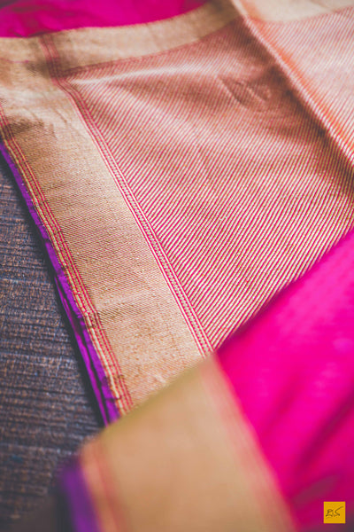 Rani Banarasi Katan silk handwoven saree