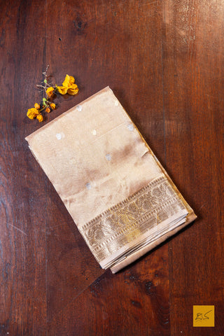 Sumukhi- Off White Banarasi Tissue Silk Organza Handwoven Saree