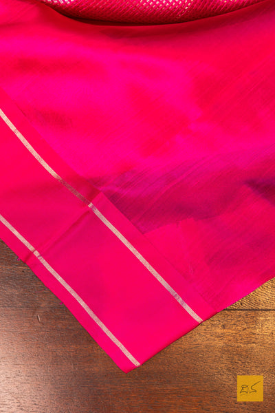 Sarayu- Pink Chanderi Pure Silk Handwoven Saree