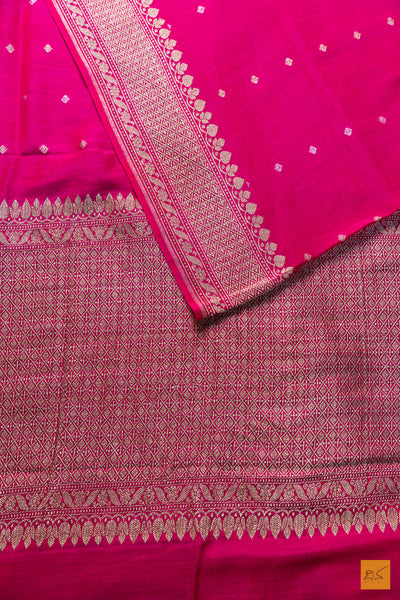 Shashikala- Pink Banarasi Munga Silk Handwoven Saree