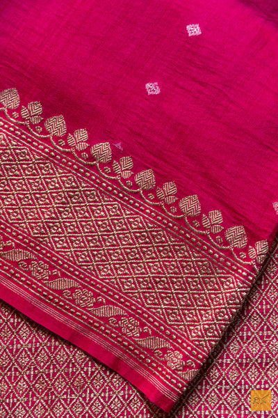 Shashikala- Pink Banarasi Munga Silk Handwoven Saree