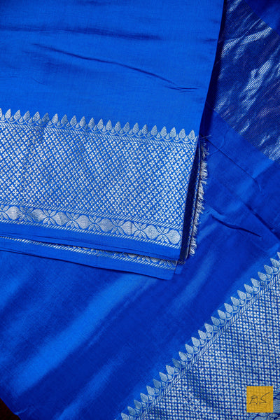 Blue Banarasi Chiniya Silk Saree