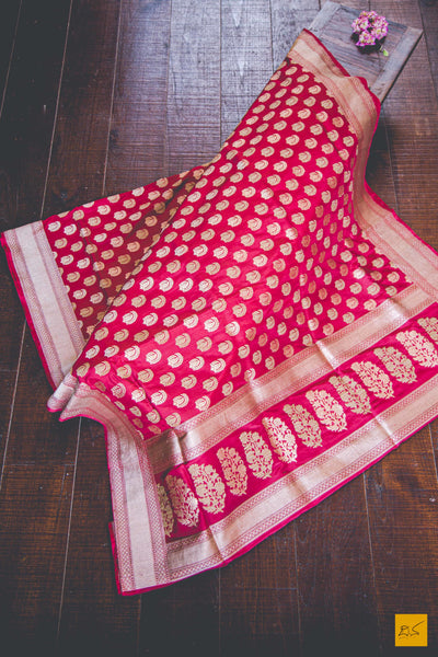 A magnificent banarasi tussar silk handwoven sari with exclusive khadwa buttas in tussar silk and zari. New trend of Banarasi Saree designs, Banarasi Saree for artists, art lovers, architects, saree lovers, Saree connoisseurs, musicians, dancers, doctors, Banarasi Katan silk saree, indian saree images, latest sarees with price, only saree images, new Banarasi saree design.