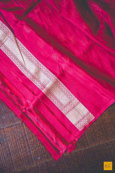 A magnificent banarasi tussar silk handwoven sari with exclusive khadwa buttas in tussar silk and zari. New trend of Banarasi Saree designs, Banarasi Saree for artists, art lovers, architects, saree lovers, Saree connoisseurs, musicians, dancers, doctors, Banarasi Katan silk saree, indian saree images, latest sarees with price, only saree images, new Banarasi saree design.