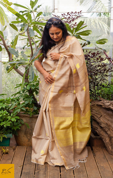 Avantika discoverdiva tussar silk handwoven saree