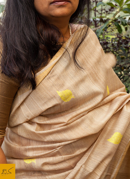 Avantika discoverdiva tussar silk handwoven saree