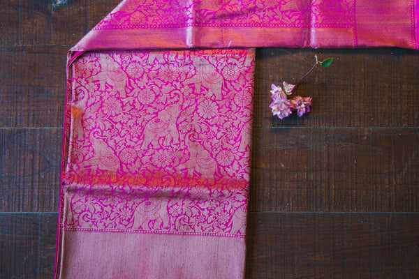 Pink Brocade