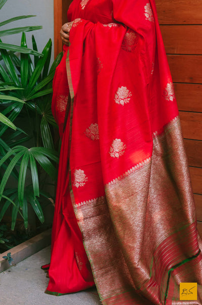 A lovely Banarasi Dupion silk handwoven saree with kadhwa buttas. New trend of dupion silk Saree designs, Saree for artists, art lovers, architects, saree lovers, Saree connoisseurs, musicians, dancers, doctors, dupion silk saree, indian saree images, latest sarees with price, only saree images, new dupion silk saree design.