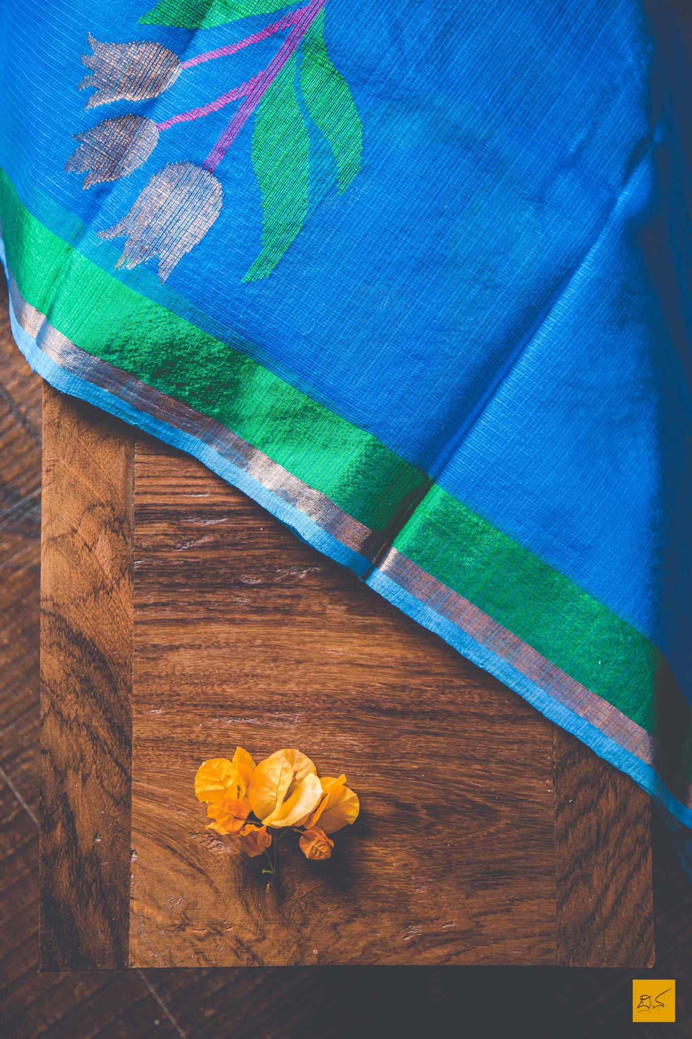 A lovely blue kota silk handwoven saree with real zari. New trend of kota silk Saree designs, Saree for artists, art lovers, architects, saree lovers, Saree connoisseurs, musicians, dancers, doctors, kota silk saree, indian saree images, latest sarees with price, only saree images, new kota silk saree design.